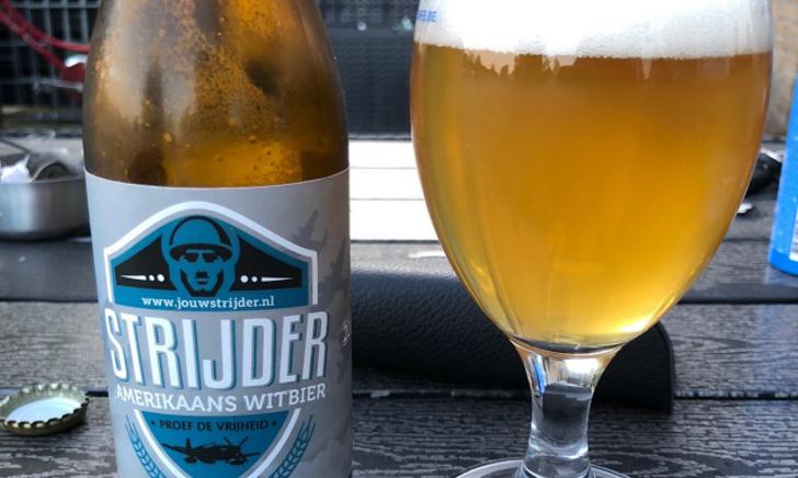 Strijder Amerikaans Witbier in glas Strijder Amerikaans Witbier in glas